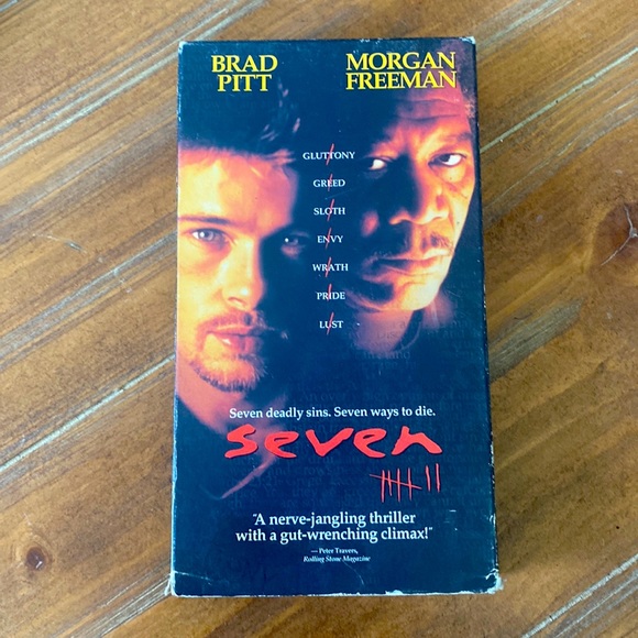 Seven (VHS 1996) Brad Pitt Morgan Freeman - Picture 1 of 4